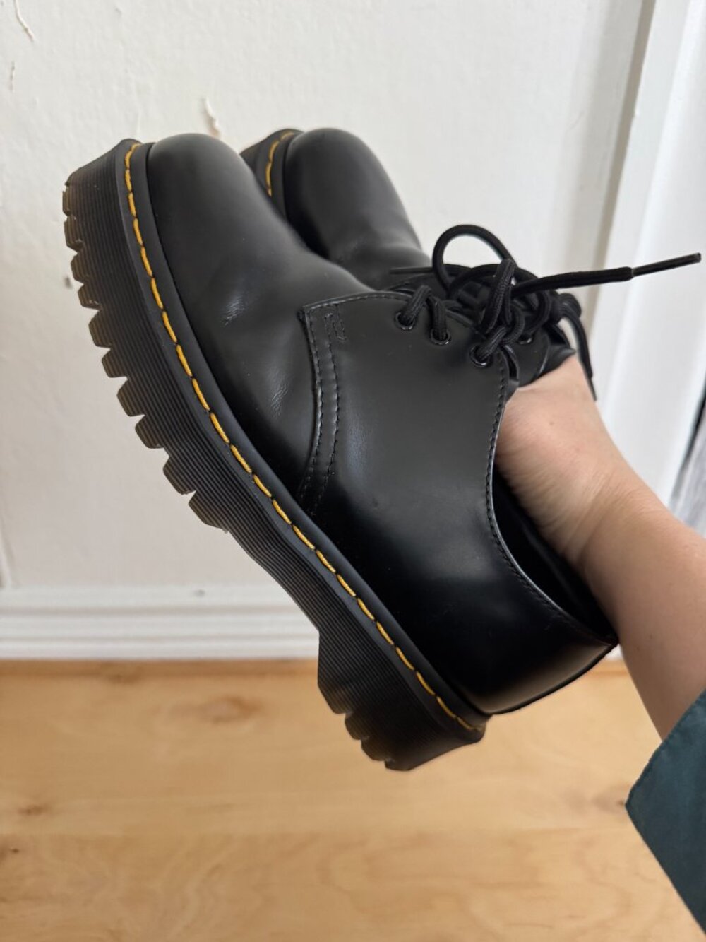 Dr. Martens 1461 Bex Smooth Leather Oxford Shoes Black EU 39 / US 8 Platform - Picture 3 of 9